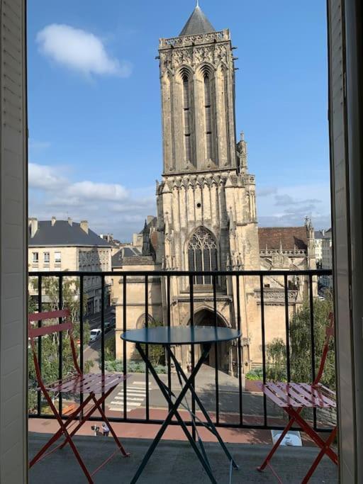 Appart 90M2 Lumineux, Centre, Vue Eglise Penchee Caen Exterior foto